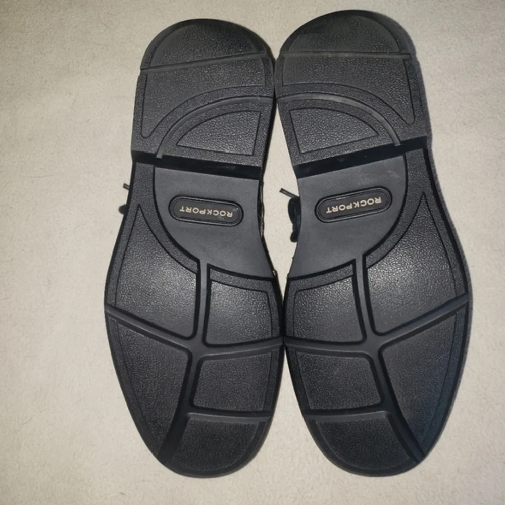 Rockport‎ Dark Black Leather Mens 8